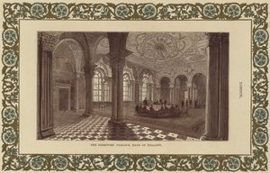 The Directors Parlour i Bank of England (fargegravering) av English School