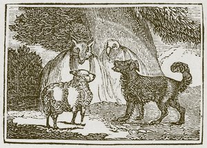 Hunden og sauen (gravering) av English School