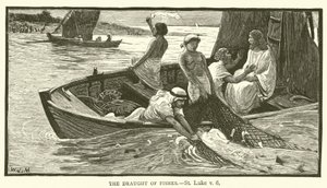The Draft of Fishes, St Luke, v, 6 av English School