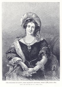 Hertuginnen av Kent, Hennes Majestets Mor, født 1786, død 1861 av English School