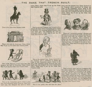 The Duke That Trench Bygget; fra Punch, 1846 av English School