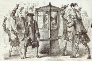 Hertugen av Hamilton drar til det skotske parlamentshuset av English School
