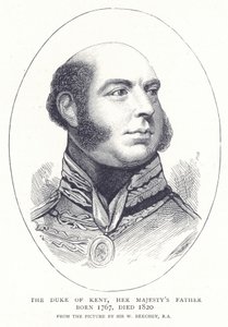 Hertugen av Kent, Hennes Majestets far født 1767, død 1820 av English School