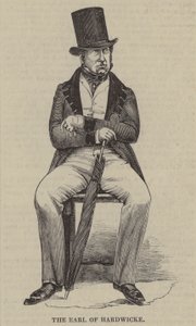 The Earl Of Hardwicke (gravering) av English School