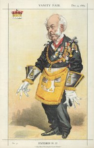 The Earl of Zetland, The Most Worshipful Grand Master, 4. desember 1869, Vanity Fair tegneserie av English School
