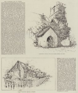 Jordskjelvet i Essex (litho) av English School