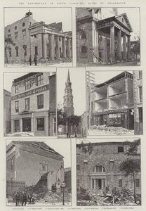 Jordskjelvet i South Carolina, Ruins of Charleston (gravering) av English School