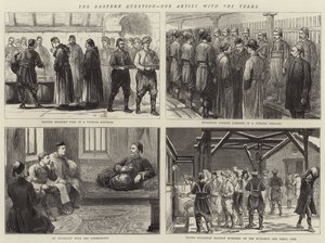 Det østlige spørsmålet, vår kunstner med tyrkerne (gravering) av English School