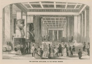 Det egyptiske ante-rommet i British Museum av English School