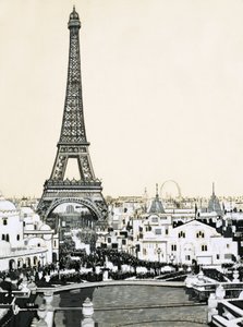 Eiffeltårnet dominerer Paris#39; skyline av English School