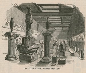 Elgin-rommet på British Museum av English School