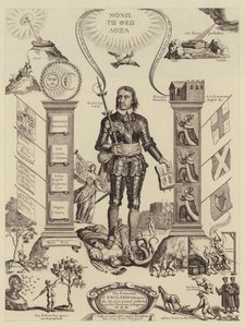 Emblemet til Englands distraksjoner (litho) av English School