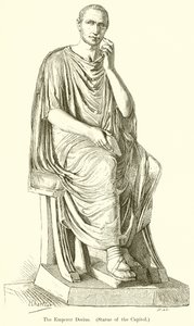Keiser Decius. (Statue av Capitol) av English School