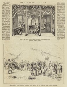 Slutten på Carlist-krigen (gravering) av English School