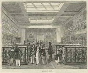 Det etruskiske rommet i British Museum av English School