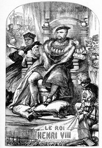 The Famous History of the Life of King Henry the Eighth - Illustrasjon i "" Works complete by William Shakespeare"" 1866 - Illustrasjonene og den generelle formen til denne utgaven er lånt fra Cassells illustrerte Shakespeare, utgitt i London av English School