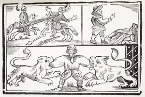 The Famous History of the Valiant London Prentice, illustrasjon fra Chap-books of the Eighteenth Century av John Ashton, pub. 1882 av English School