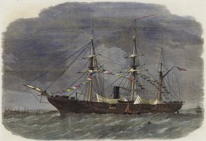 Den føderale krigsslupen Tuscarora i Southampton Water