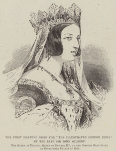 Den første tegningen laget for "The Illustrated London News" av avdøde Sir John Gilbert (gravering) av English School