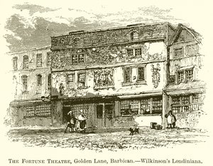 Fortune Theatre, Golden Lane, Barbican.--Wilkinsons Londiniana av English School