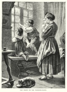 Der Frost an den Fensterscheiben (Gravur)