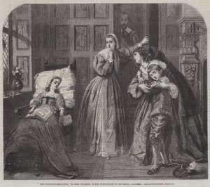 The Fugitive Royalists (gravering) av English School