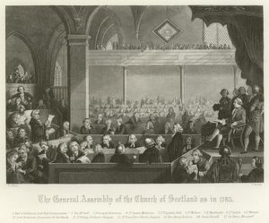 Generalforsamlingen til Church of Scotland, 1783 av English School