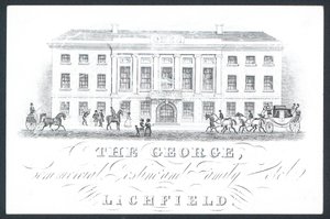The George, handels- og familiehotell, handelskort av English School