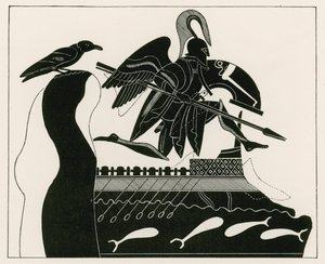 The Ghost of Patroklos (gravering) av English School