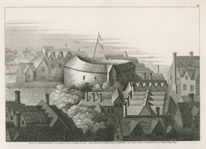 The Globe Theatre, Bankside, Southwark, London av English School