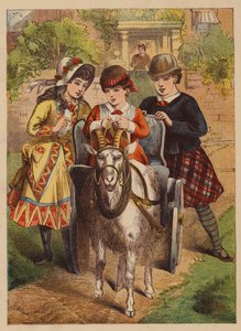 Geitesjeselong (fargelitografi) av English School