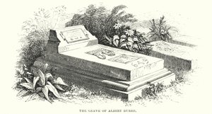 Graven til Albert Durer (gravering) av English School