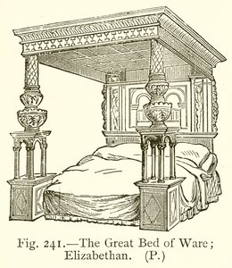 The Great Bed of War; Elizabethan av English School