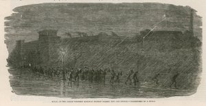 The Great Cab Strike: Scene på Great Western Railway Station - passasjerer i en storm av English School
