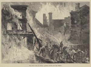 The Great Fire i Dublin, Sappers kuttet av whiskyen (gravering) av English School