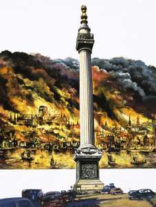 Den store brannen i London og monumentet av English School