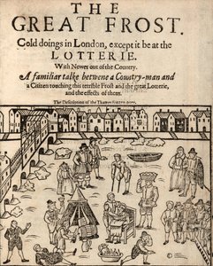 The Great Frost, London, 1608 av English School