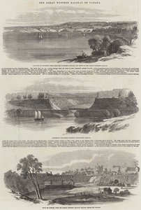 The Great Western Railway of Canada (gravering) av English School