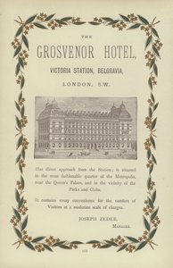 The Grosvenor Hotel (gravering) av English School