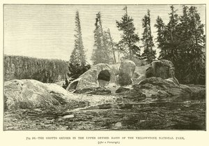 The Grotto Geyser i Upper Geyser Basin i Yellowstone National Park av English School