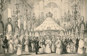 Hanover Square-rommene da dronning Victoria tok den private utsikten over den fancy messen til hjelp for utlendinger i nød, holdt 19. juni 1833 av English School