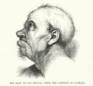 Der Kopf des Bettlers (Raphael) von English School