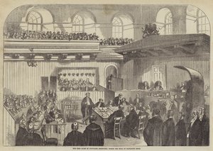 Der Oberste Gerichtshof von Justiciary, Edinburgh, während des Prozesses gegen Madeleine Smith