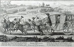 The Highland Chase, 21. februar 1745 av English School