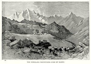 Die Himalaya-Berge – Pass von Kamri von English School