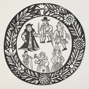 The History of Adam Bell, Clim of the Clough og William of Cloudeslie, illustrasjon fra Chap-books of the Eighteenth Century av John Ashton, pub. 1882 av English School
