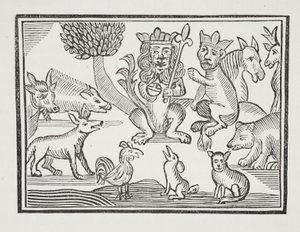 The History of Reynard the Fox, illustrasjon fra Chap-books of the Eighteenth Century av John Ashton, pub. 1882 av English School