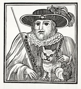 The History of Sir Richard Whittington, Thrice Lord Mayor of London, illustrasjon fra Chap-books of the Eighteenth Century av John Ashton, pub. 1882