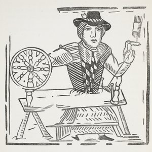 The History of the Blind Beggar of Bednal Green, illustrasjon fra Chap-books of the Eighteenth Century av John Ashton, pub. 1882