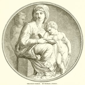 Den hellige familie. Av Michael Angelo av English School